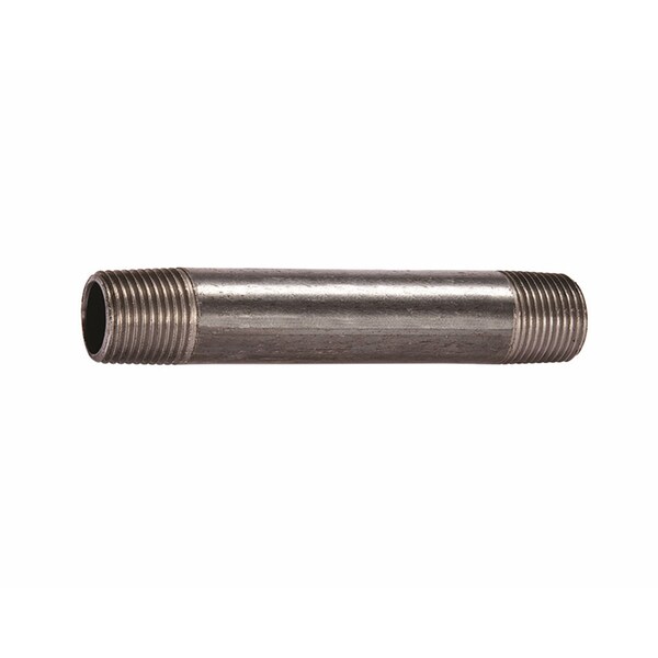 STZ Industries 2-1/2 in. MIP each X 2-1/2 in. D MIP Black Steel 8 in. L Nipple